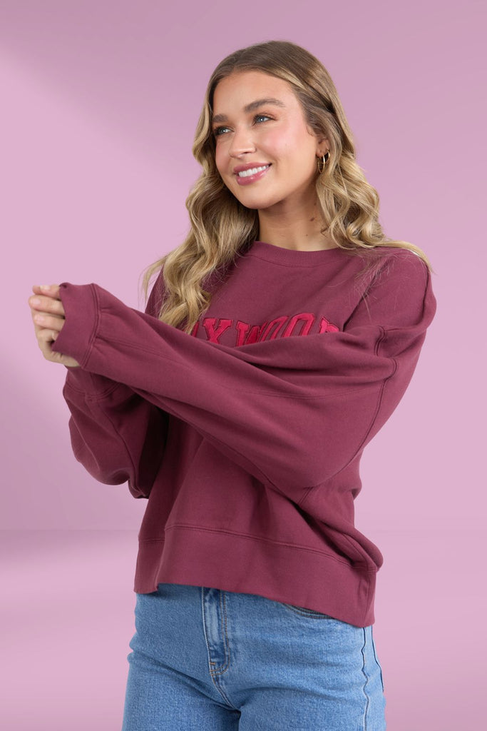 Foxwood Sunday Crew Berry From BoxHill