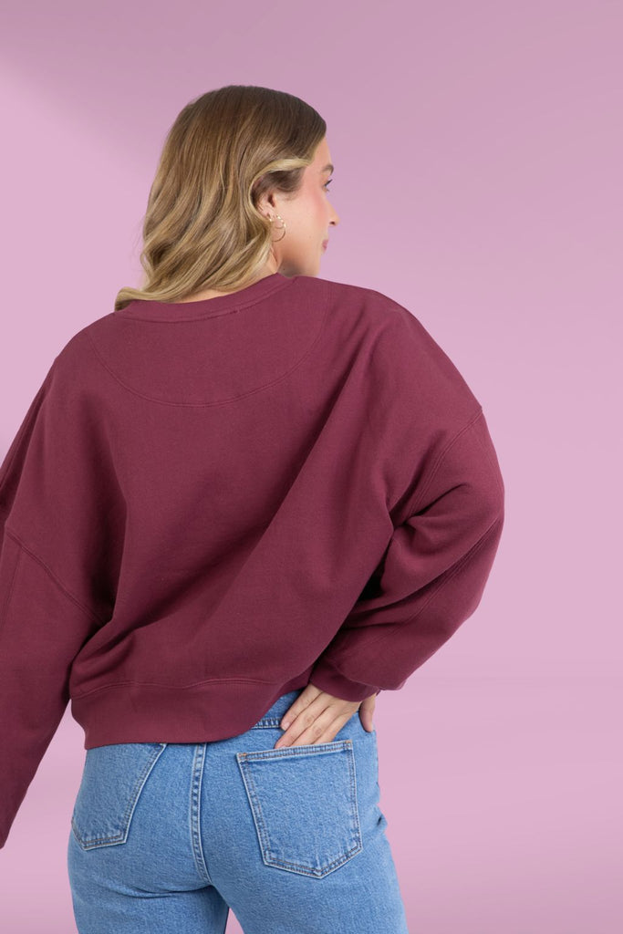 Foxwood Sunday Crew Berry From BoxHill