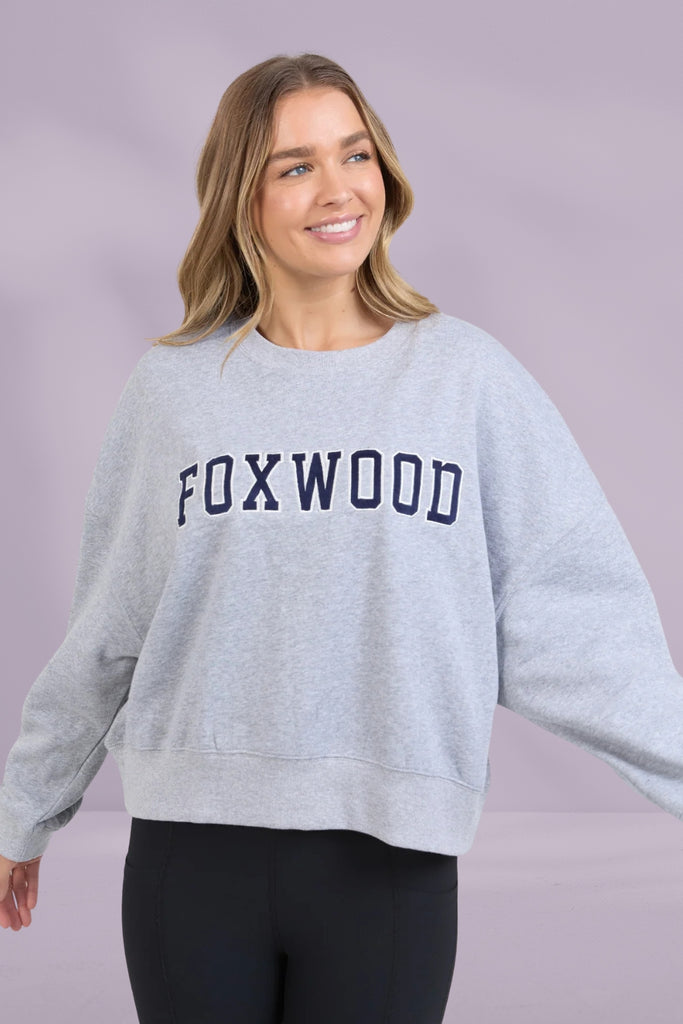 Foxwood Sunday Crew Grey Marle From BoxHill