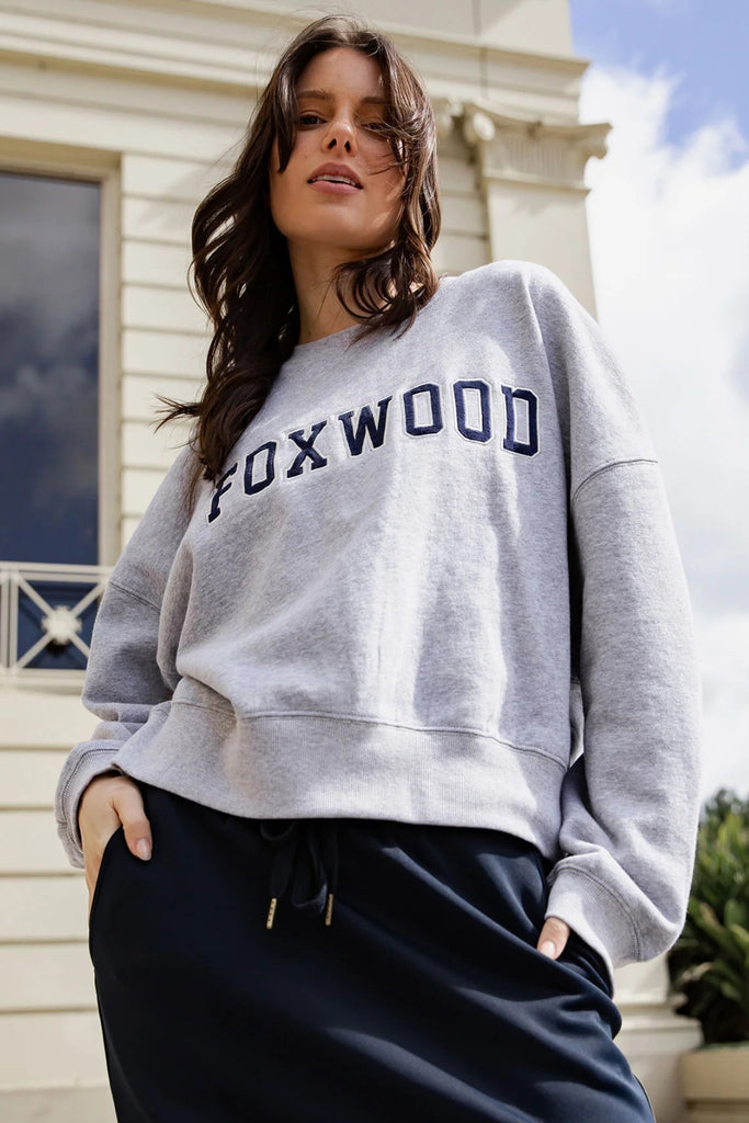 Foxwood Sunday Crew Grey Marle From BoxHill