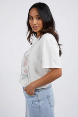 Foxwood Wild Flower Tee Vintage White From BoxHill