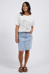 Foxwood Wild Flower Tee Vintage White From BoxHill