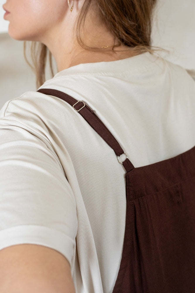 PRE-ORDER Freez Apron Dress Chocolate From BoxHill