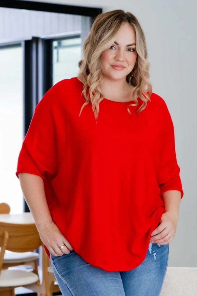 PRE-ORDER Freez Batwing Knit Scarlet From BoxHill