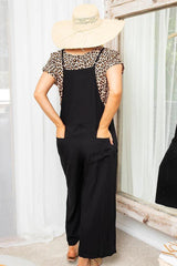 Freez Rayon Overalls Black From BoxHill