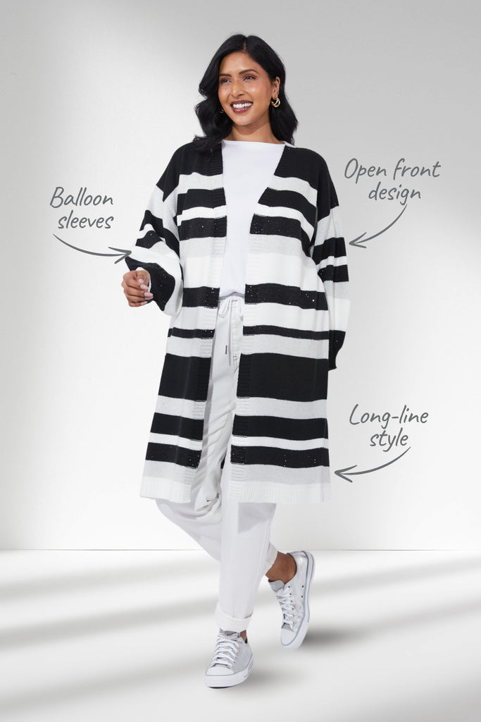 Haven Yuma Cardigan White Kohl From BoxHill