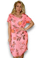 Helga May Multi Floral Jungle Dress Neon Coral One Size Neon Coral From BoxHill