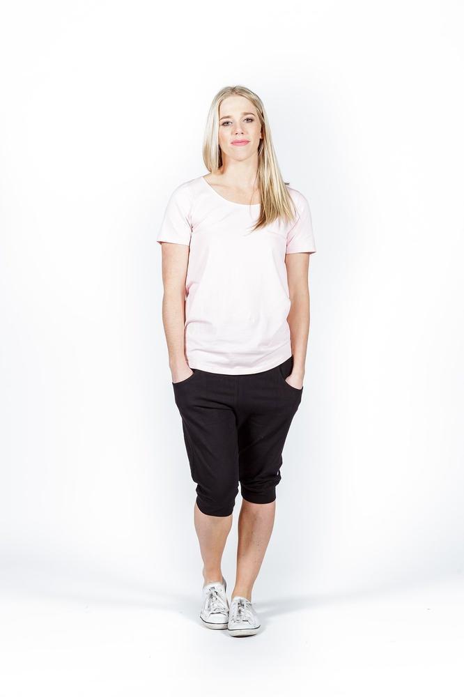 3/4 Apartment Pants - Evening Blue with White X