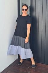 Home-Lee Kendall Dress Black Charcoal Grey From BoxHill