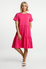 Home-Lee Kylie Dress Raspberry Pink From BoxHill