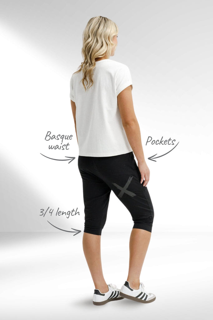 Homelee 3/4 Apartment Pants Black Matte X From BoxHill