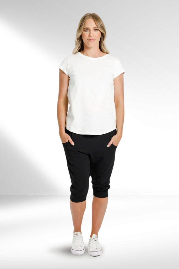 Home-Lee 3/4 Apartment Pants Black Matte X From BoxHill