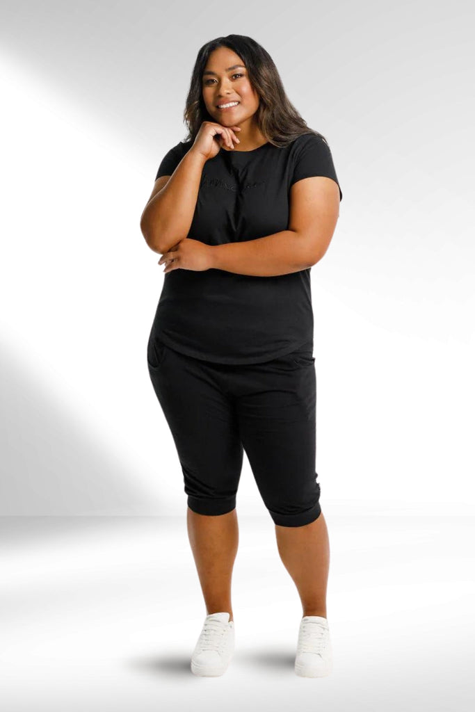 Home-Lee 3/4 Apartment Pants Black Matte X From BoxHill