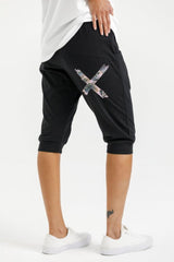 Homelee 3/4 Apartment Pants Black with Bloom Swirl X From BoxHill