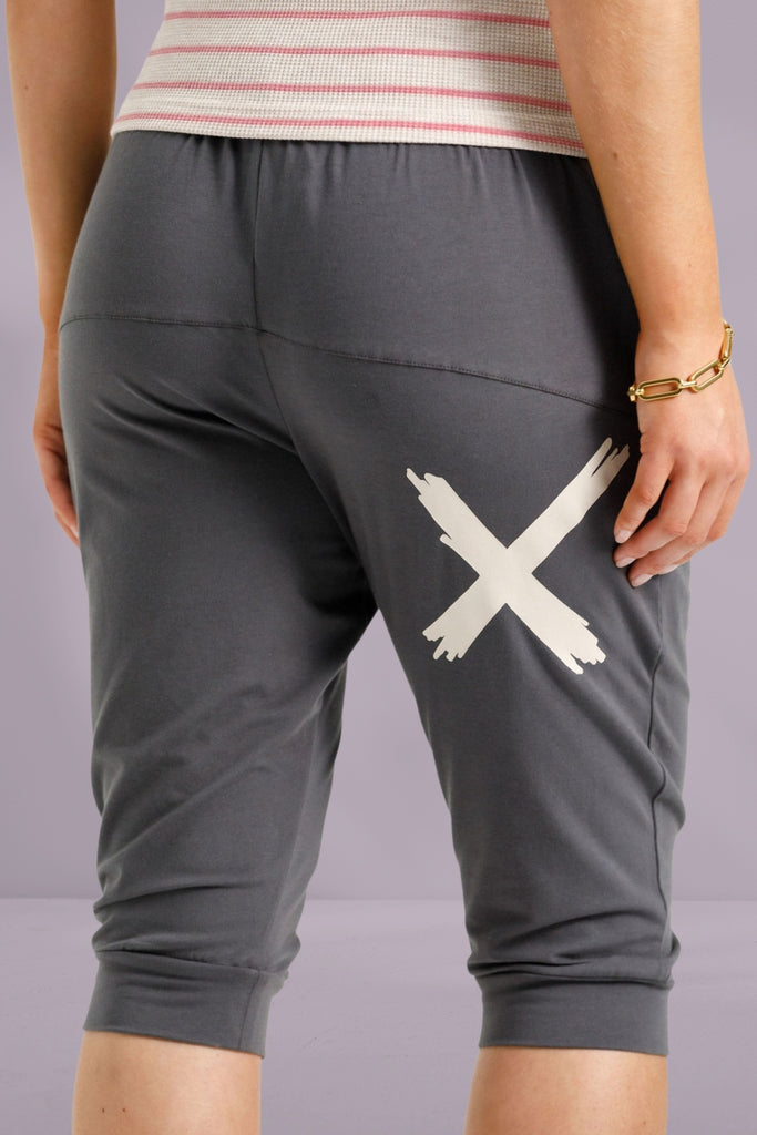 Homelee 3/4 Apartment Pants Graphite with Ivory X From BoxHill
