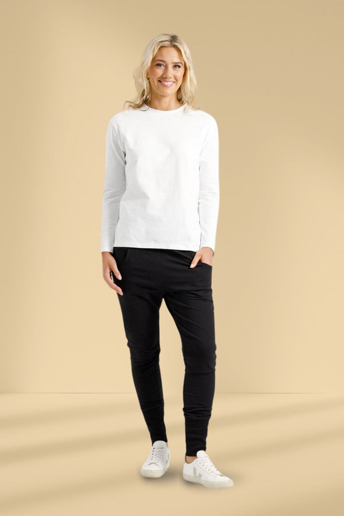 Homelee Alpine Apartment Pants Black with Gold X From BoxHill