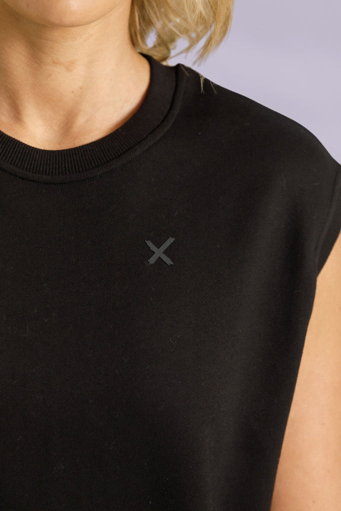 Homelee Alpine Sailor Tee Black with Black X From BoxHill