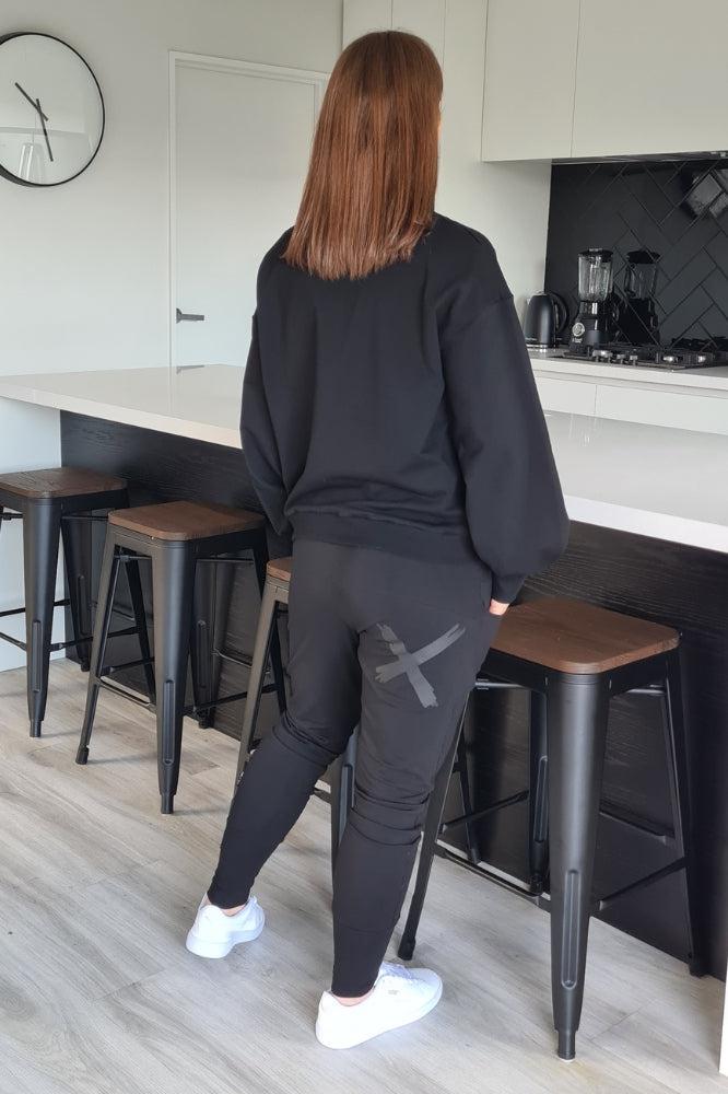 Home-Lee Apartment Pants Black Matte X From BoxHill