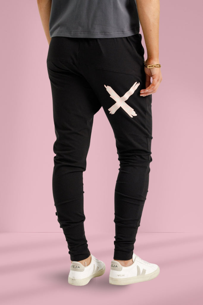 Homelee Apartment Pants Black with Blossom Daisy X From BoxHill