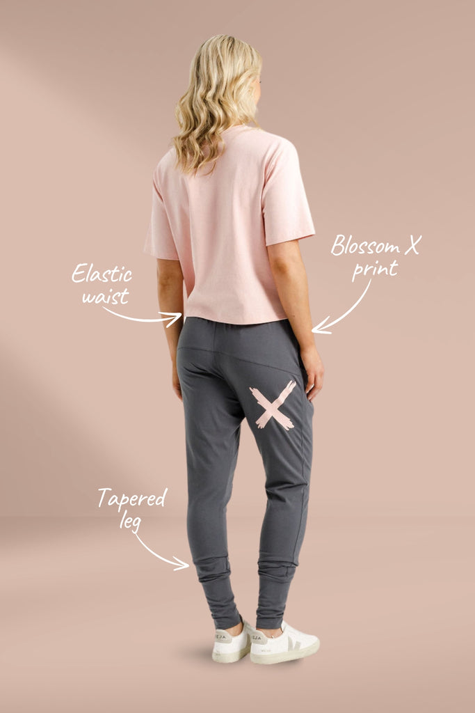 PRE-ORDER Homelee Apartment Pants Graphite With Blossom X From BoxHill