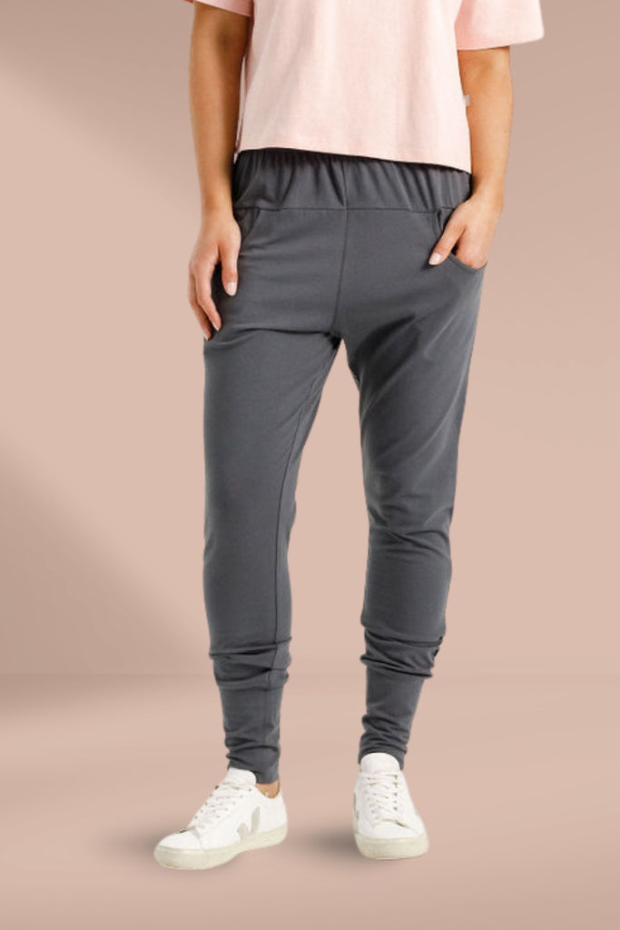 PRE-ORDER Homelee Apartment Pants Graphite With Blossom X From BoxHill