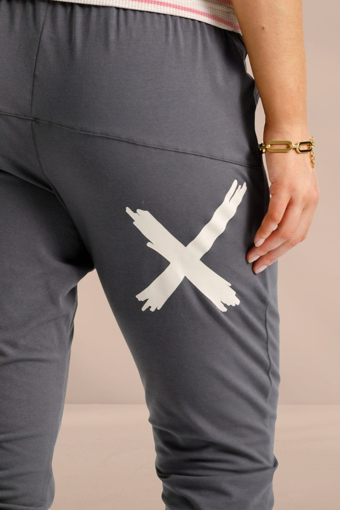 Homelee Apartment Pants Graphite with Ivory X From BoxHill