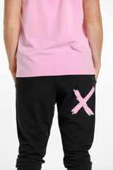 Homelee Apartment Pants with Pink Bloom X Black From BoxHill
