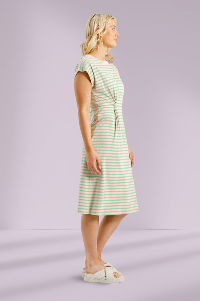PRE-ORDER Homelee Aubrey Dress Candy Apple Stripes From BoxHill