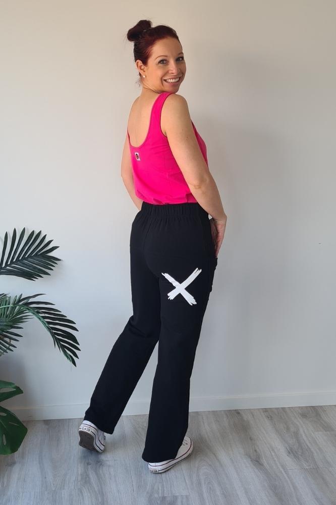 Home-Lee Avenue Pants Black White X From BoxHill