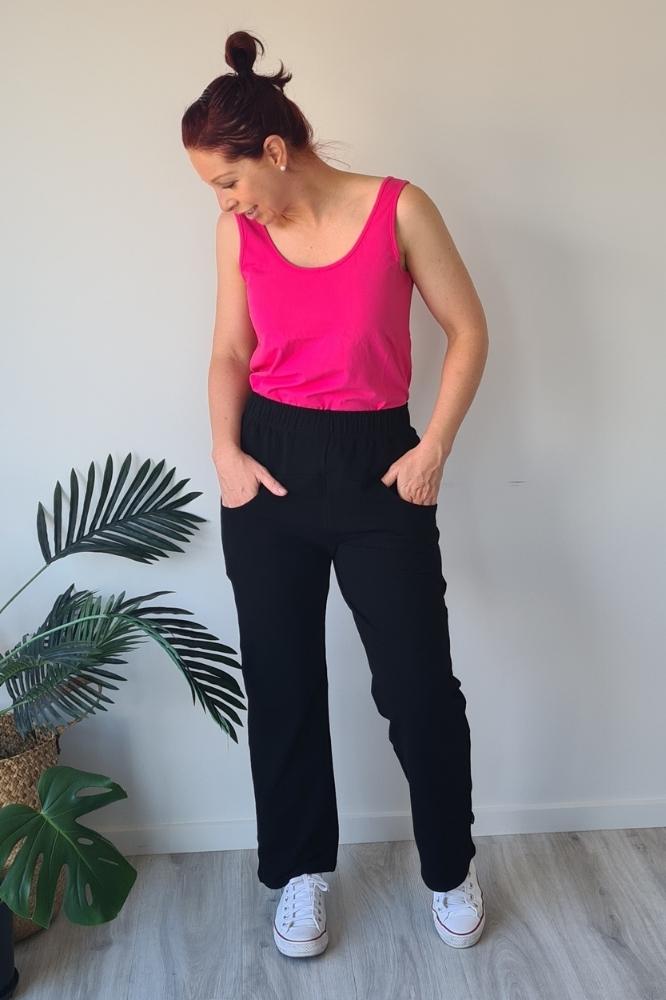 Home-Lee Avenue Pants Black White X From BoxHill