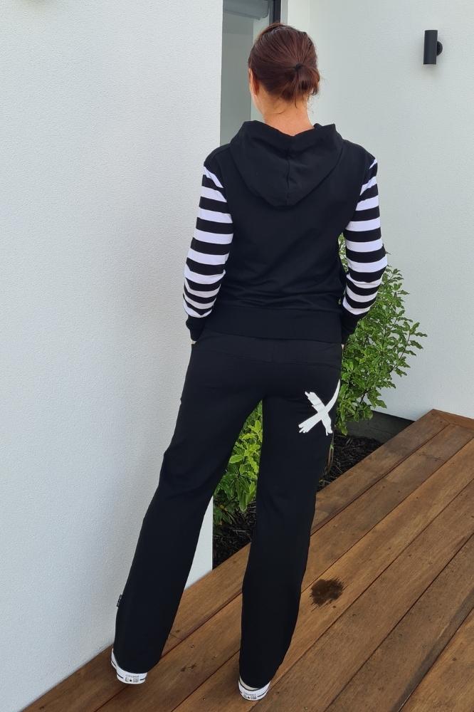 Home-Lee Avenue Pants Black White X From BoxHill