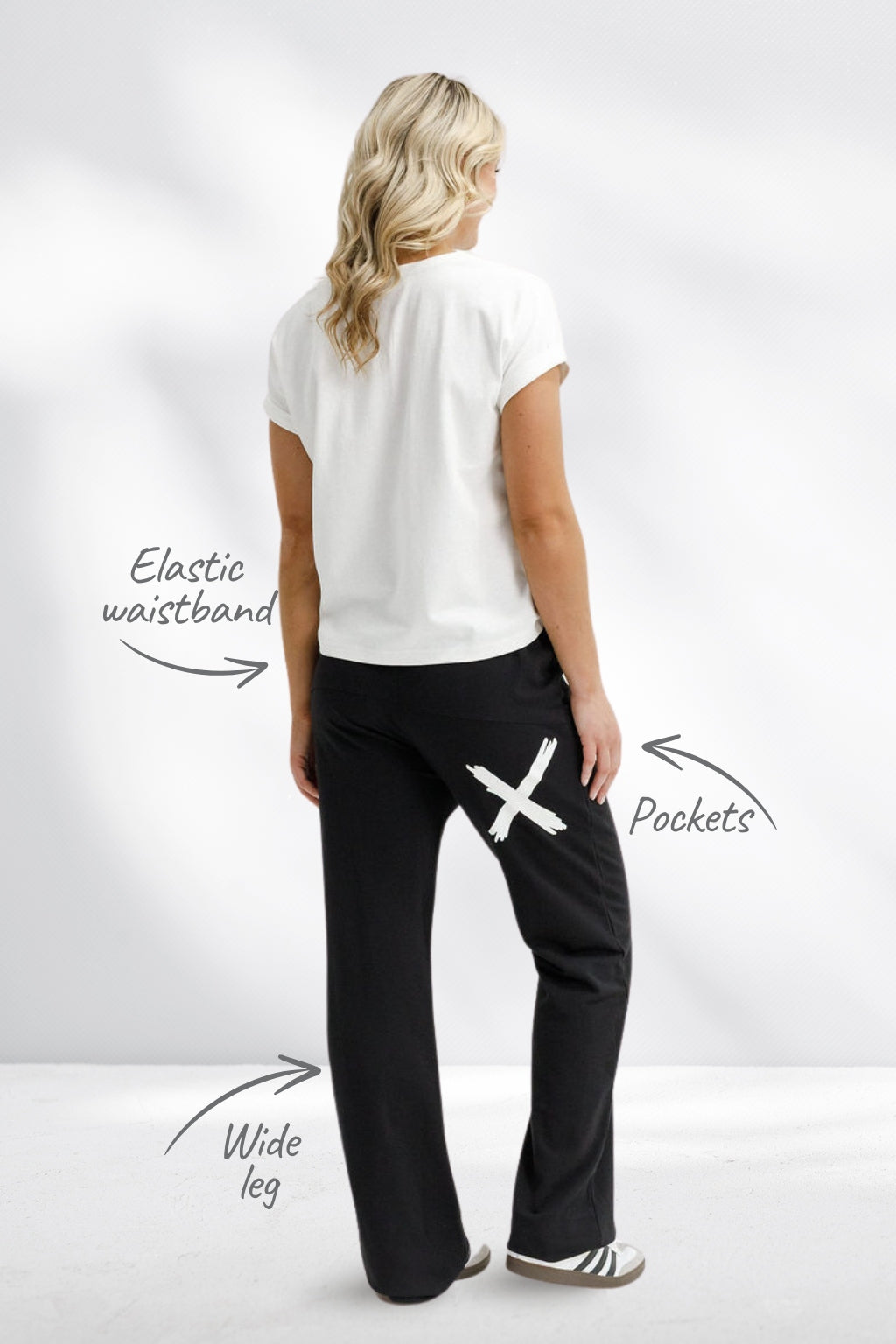 Homelee Avenue Pants Black White X Home-Lee