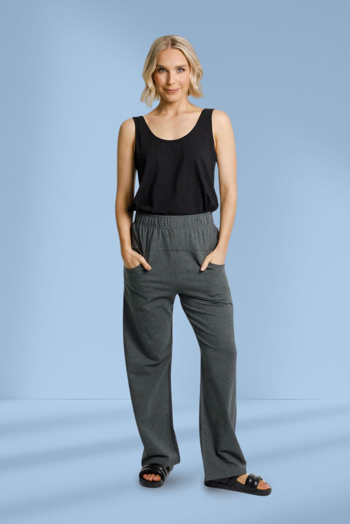 Homelee Avenue Pants Charcoal White X From BoxHill