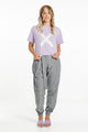 Homelee Chris Tee Periwinkle with Stripe X From BoxHill
