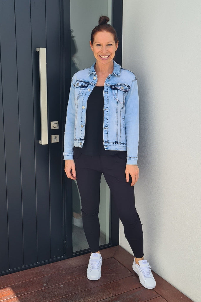 Home-Lee Denim Jacket Snow Wash From BoxHill