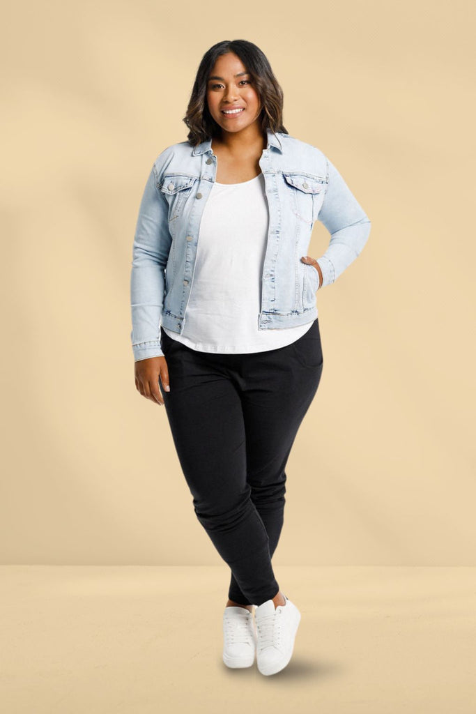 Home-Lee Denim Jacket Snow Wash From BoxHill