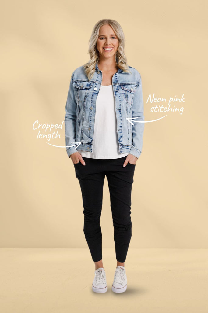 Home-Lee Denim Jacket Snow Wash From BoxHill