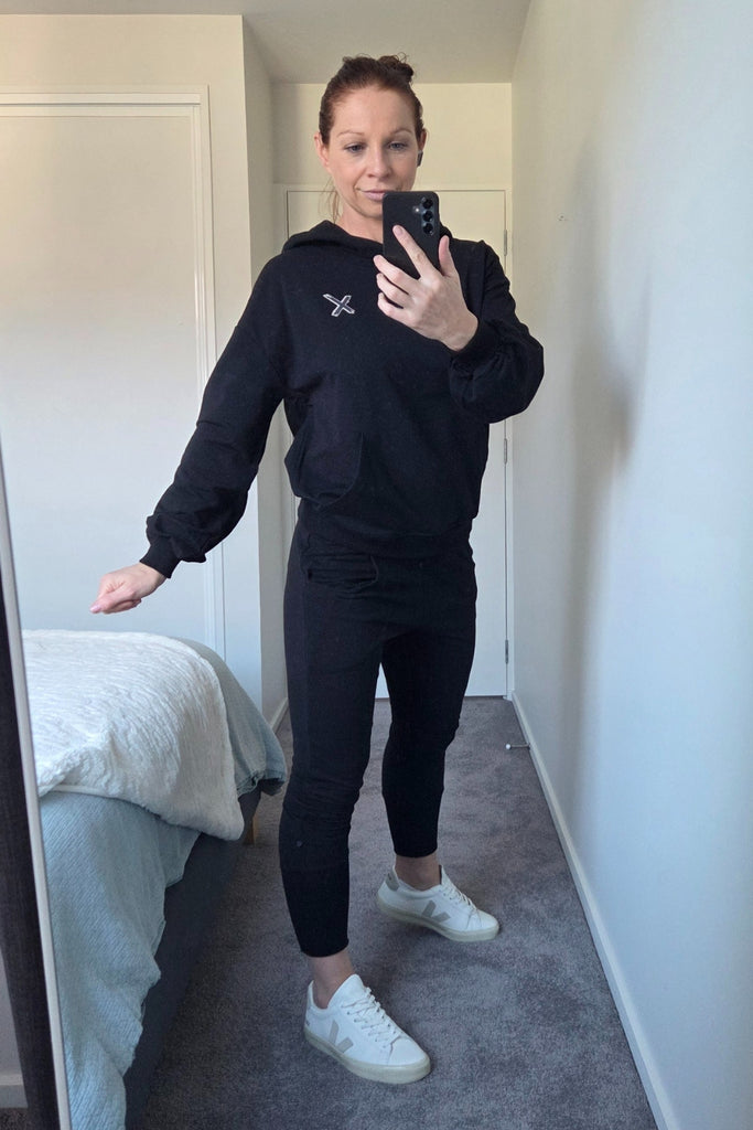 Homelee Elliot Hoodie Black with Shadow X From BoxHill