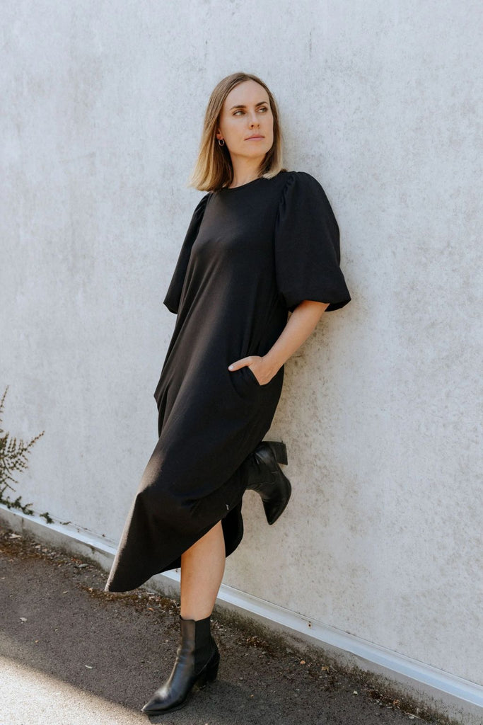 Homelee Ivy Midi Dress Black From BoxHill
