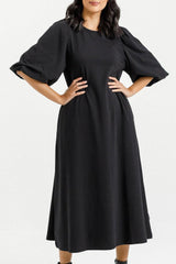 Homelee Ivy Midi Dress Black From BoxHill
