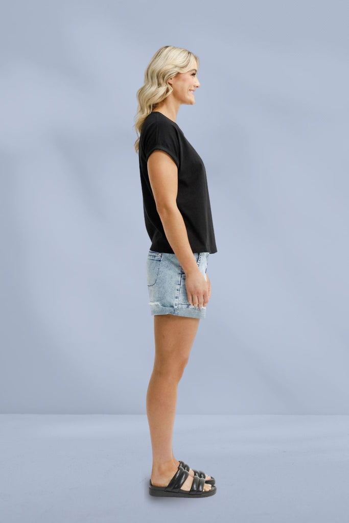 Homelee Jackie Tee Black From BoxHill