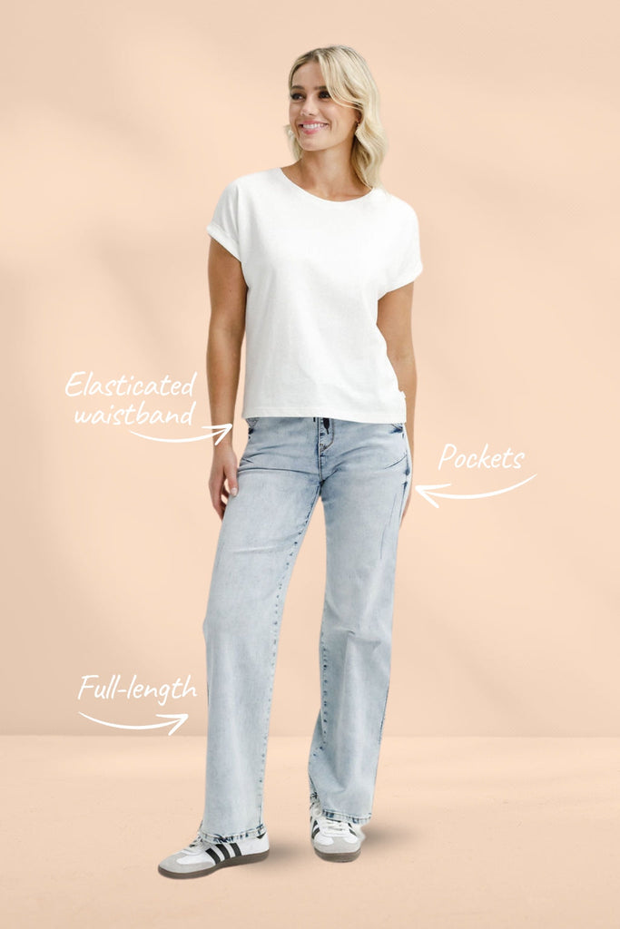 Homelee Jennifer Jeans Snow Wash From BoxHill