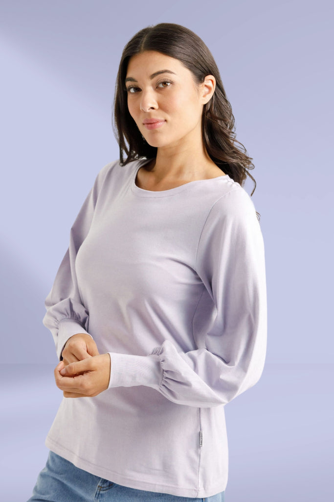 PRE-ORDER Homelee Laylah Long Sleeve Tee Lilac From BoxHill
