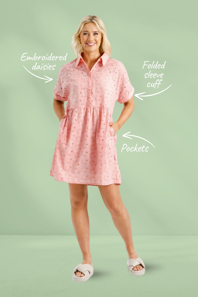 Homelee Lolo Dress Pink Blooms From BoxHill