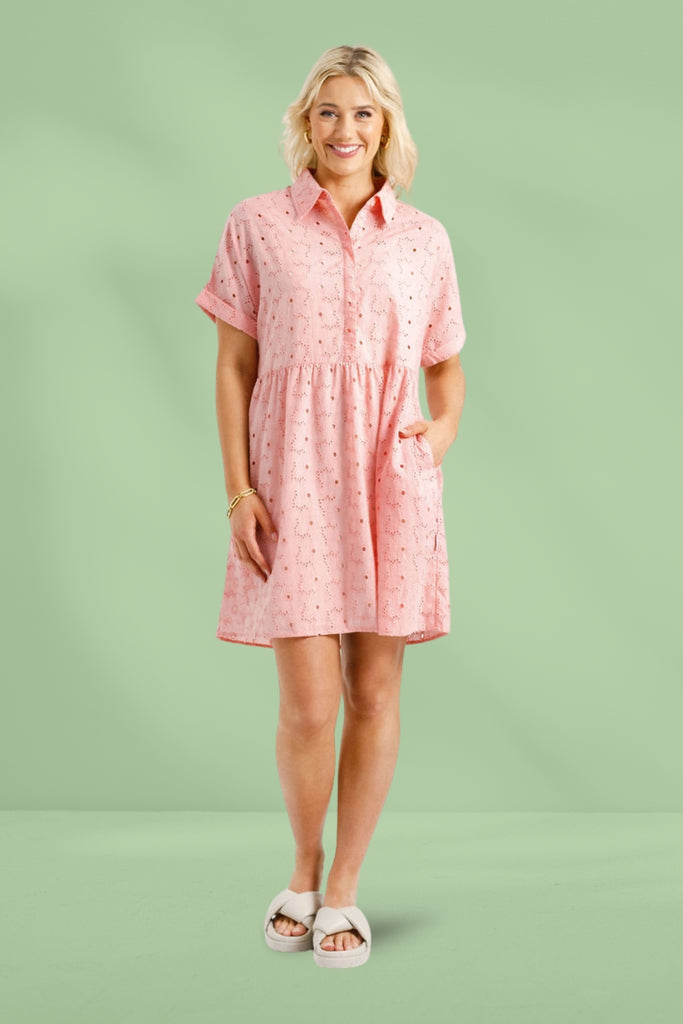 Homelee Lolo Dress Pink Blooms From BoxHill