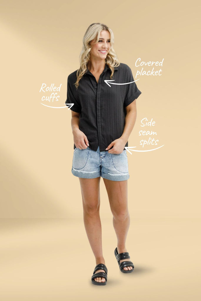 Homelee Lolo Shirt Black From BoxHill