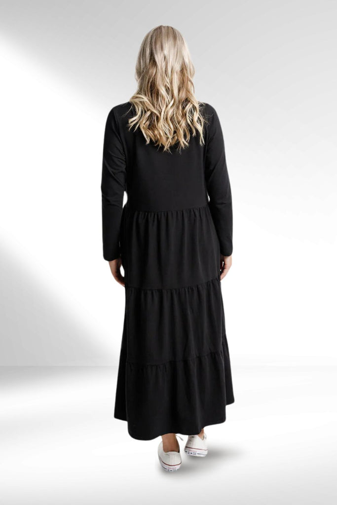 Homelee Long Sleeve Kendall Dress Black From BoxHill