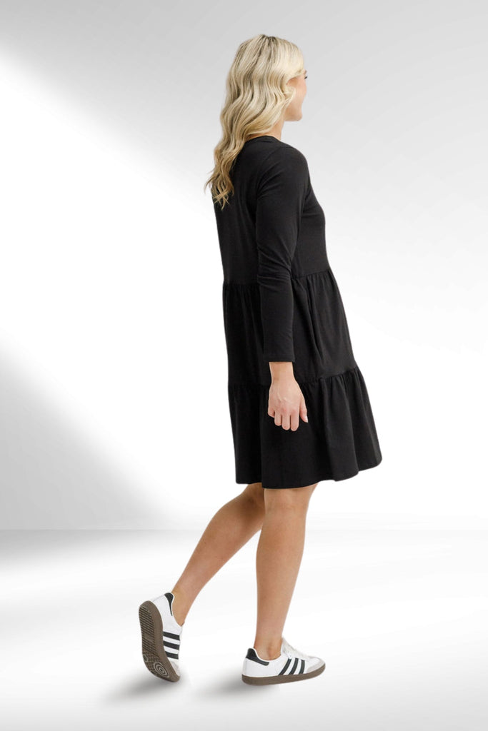 Homelee Long Sleeve Kylie Dress Black From BoxHill