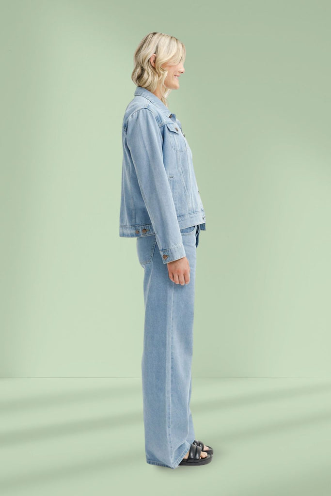 Homelee Olly Jacket Stonewash Denim From BoxHill