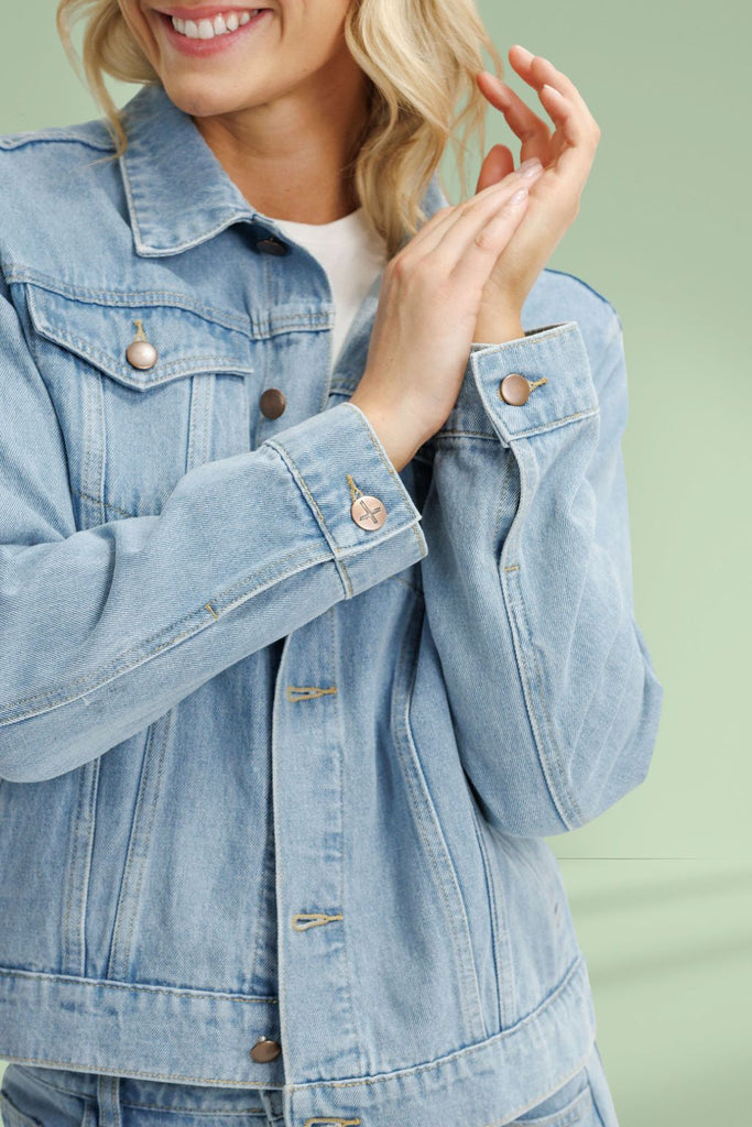 Homelee Olly Jacket Stonewash Denim From BoxHill